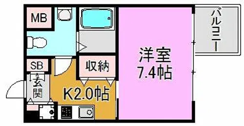 GROOVE城東【2階】の間取り