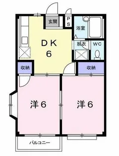 フェイムA【2階】の間取り