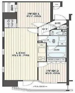 レ・ジェイド イクス【12階】の間取り