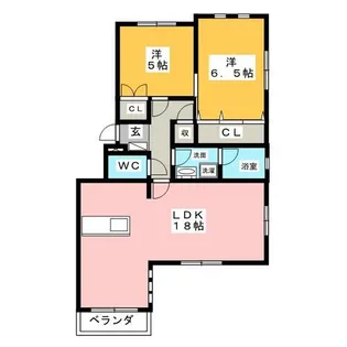 小野マンション【4階】の間取り