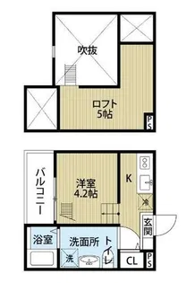 エミューロ【2階】の間取り