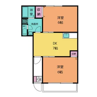 ジュネス茶屋【101号室】の間取り