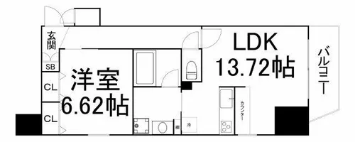 プレジオ本町【3階】の間取り