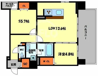 ユープテリア天王寺【2階】の間取り