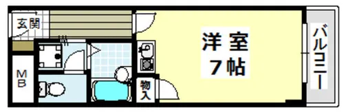 エムロード茨木【303号室】の間取り
