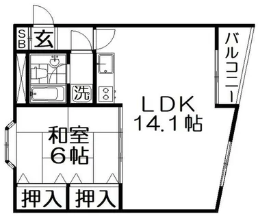 イーストヒルズ東香里【4階】の間取り