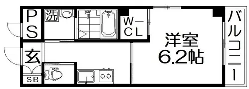フリーディオ楠葉【7階】の間取り