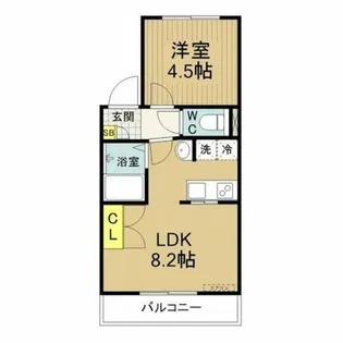グランデュール柱【2階】の間取り