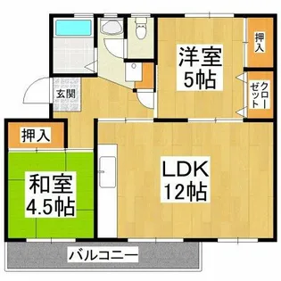 狭山住宅3号棟【5階】の間取り