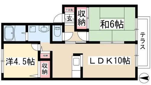 ロイヤル中平【2階】の間取り