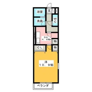 サンガーデンひかりⅢ A棟【1階】の間取り