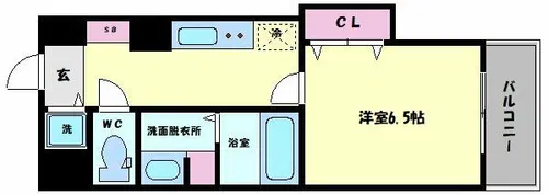 アパルト谷町【3階】の間取り