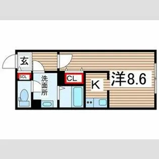 G VIVRE 御器所【3階】の間取り