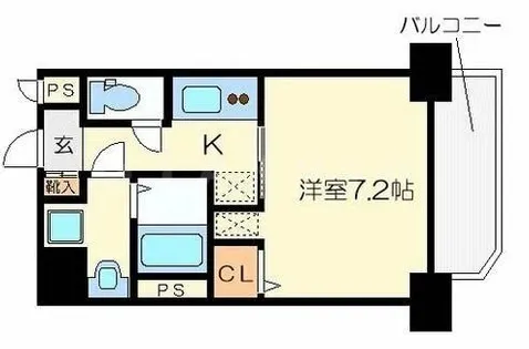 グレンパーク内本町【9階】の間取り