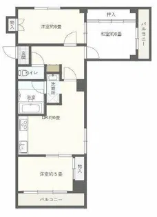 フローレンス谷町【4階】の間取り