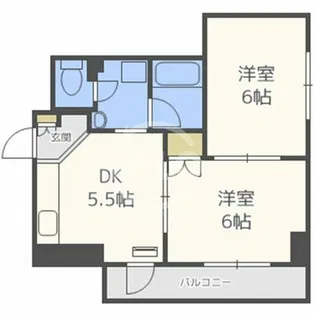 ドエル恵美須【7階】の間取り