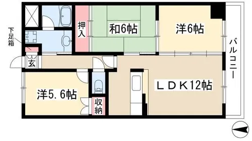 籐苑北山【4階】の間取り
