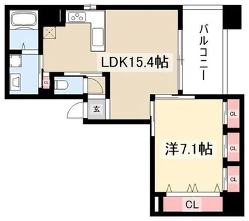 大須APARTMENT【8階】の間取り