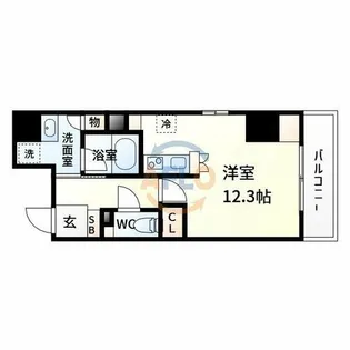 アーバネス淀川【3階】の間取り