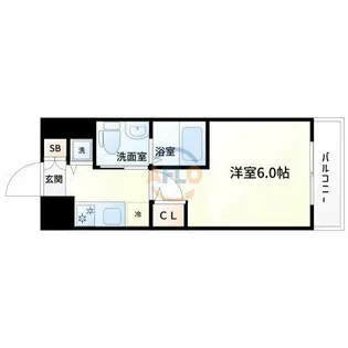 エスリード新大阪NORTH【9階】の間取り