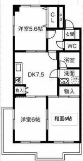 ハイツリッチモンドA棟【3階】の間取り