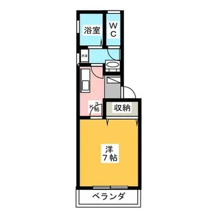 シャンテ・ラ・ヴィ南栄 EAST【1階】の間取り