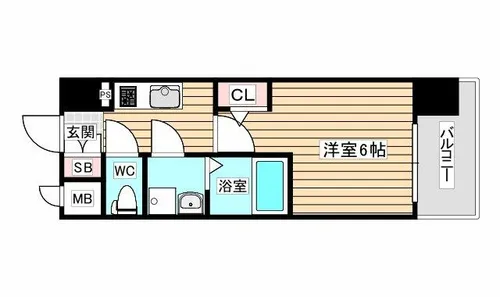 大阪府大阪市浪速区幸町3丁目【マンション】の間取り