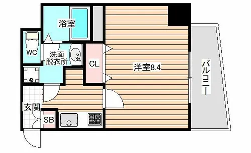 大阪府大阪市西区本田2丁目【マンション】の間取り