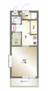 エドスプリングス東館【1階】の間取り