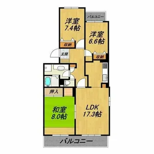 ノヴァ植園【2階】の間取り