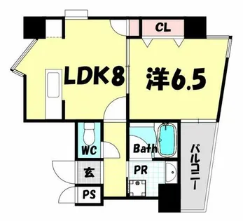 メゾン・ヌーベル新神戸【7階】の間取り