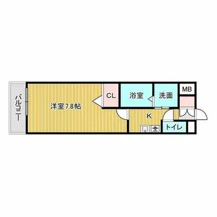 エイトレジデンス岸里【4階】の間取り