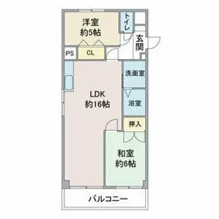 ハイム原南【2階】の間取り