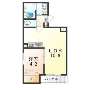 GARDENIA泉佐野大西【2階】の間取り