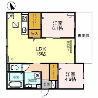 Clashist千躰【1階】の間取り
