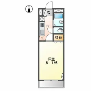 フローリィ麗【1階】の間取り