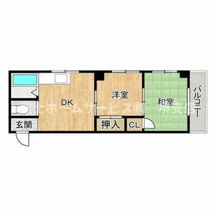 カーサビアンカ【1階】の間取り