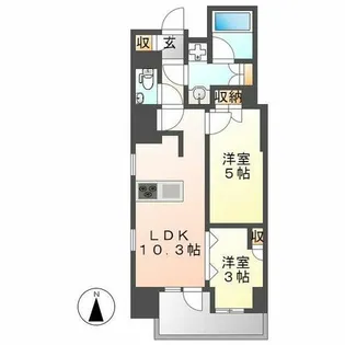 GRAN PASEO名古屋伏見【11階】の間取り