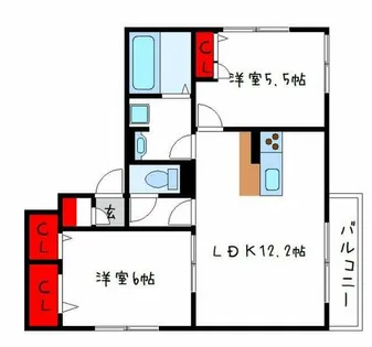 サンクスウィズダム【2階】の間取り
