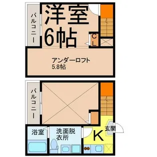 LaCasa大曽根【2階】の間取り
