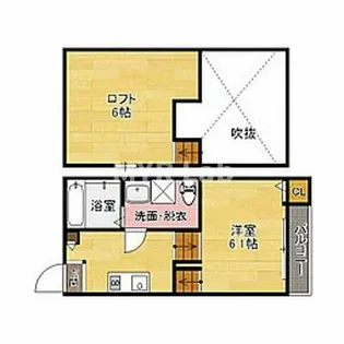 福岡県福岡市博多区那珂1丁目【アパート】の間取り