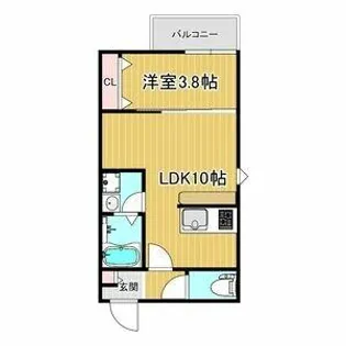 LECOCON中川Ⅱ【1階】の間取り