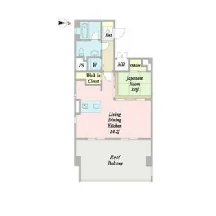 プロシード金山【12階】の間取り