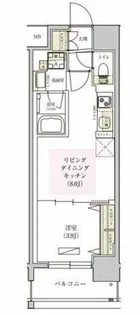 アーバネックス東梅田【8階】の間取り
