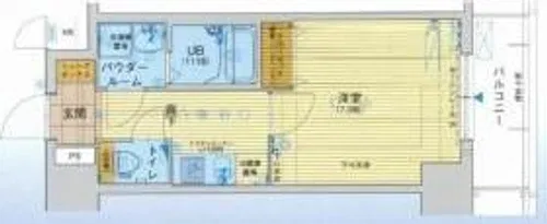 ジュネーゼグラン弁天町【9階】の間取り