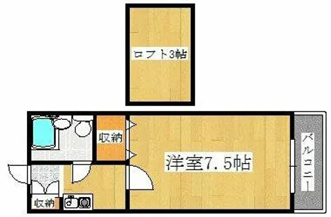 レオ西明石【105号室】の間取り