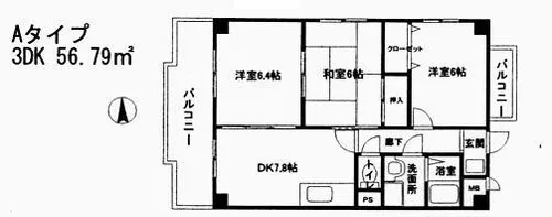 フルラーレ【7階】の間取り