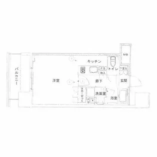 オープンレジデンシア金山THE COURT【804号室】の間取り