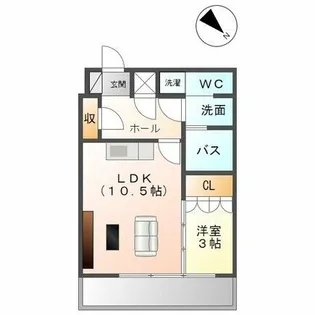 千種タワーヒルズ【206号室】の間取り