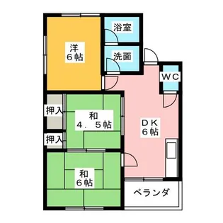 ハイツみたけ【1階】の間取り